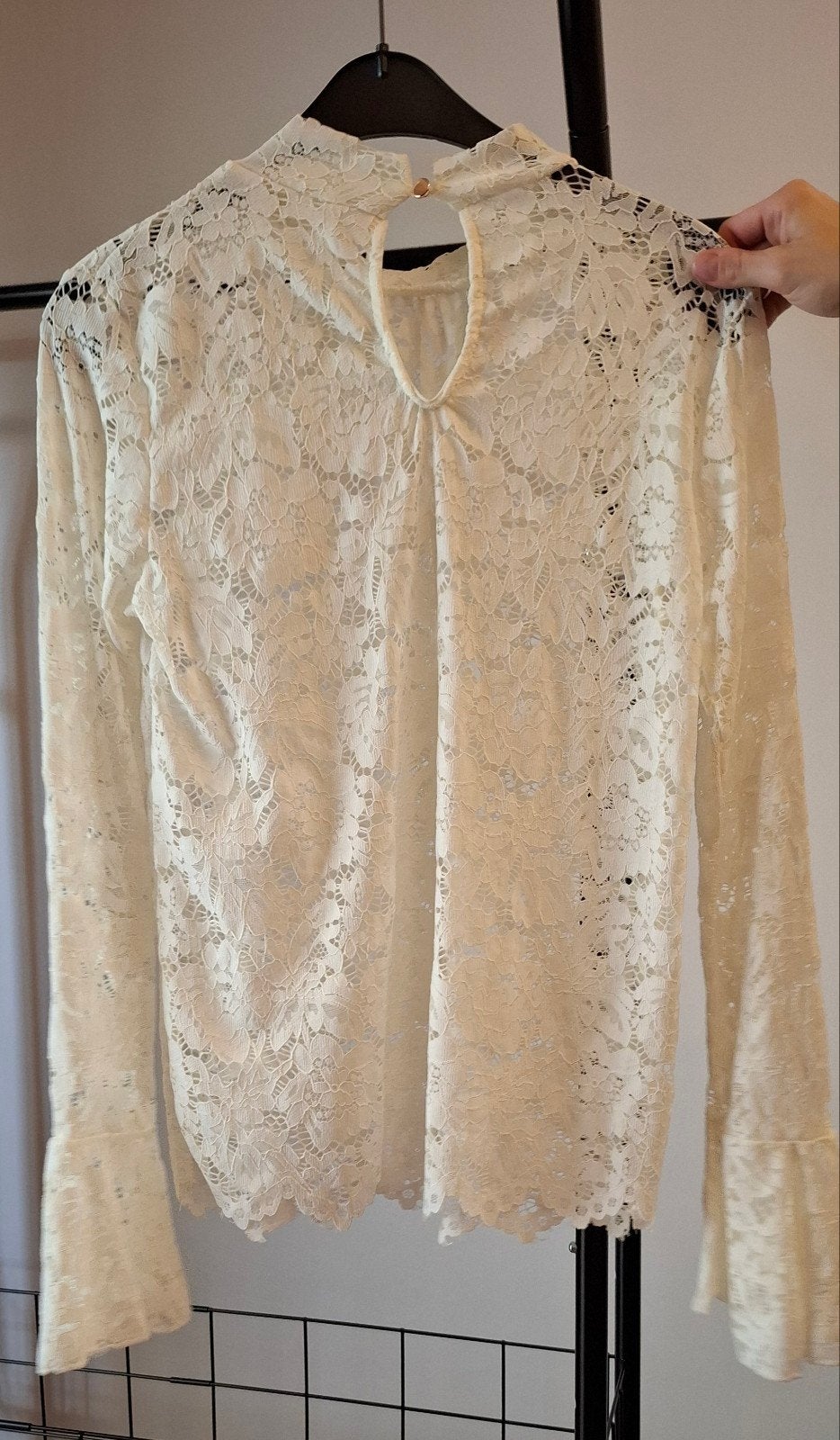 kanten bloesje nieuw s/m wit/ecru, Kleding | Dames, Ophalen, Nieuw