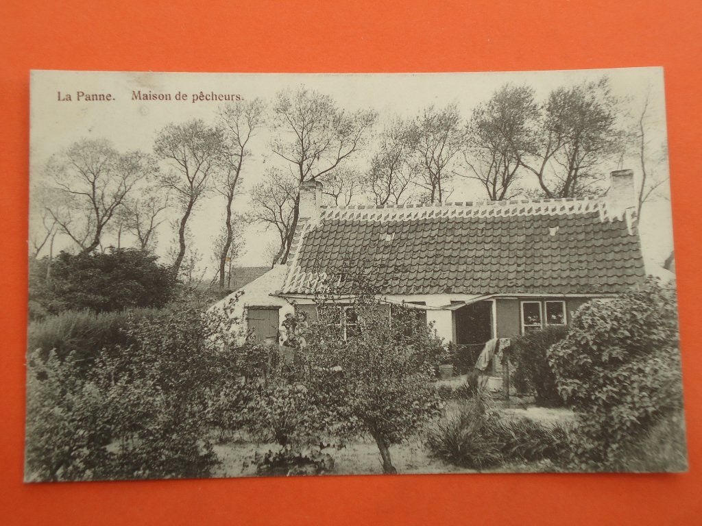 De Panne - La Panne Maison de pêcheurs, Verzamelen, Ophalen of Verzenden, Voor 1920, Gelopen, West-Vlaanderen