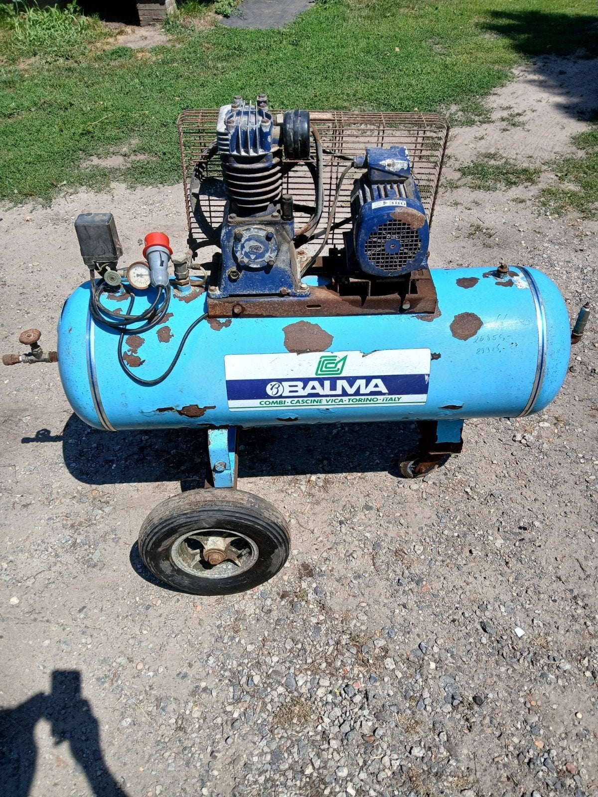 Compressor 380volt, Doe-het-zelf en Bouw, Compressors, Ophalen, Gebruikt, Mobiel, 6 tot 10 bar
