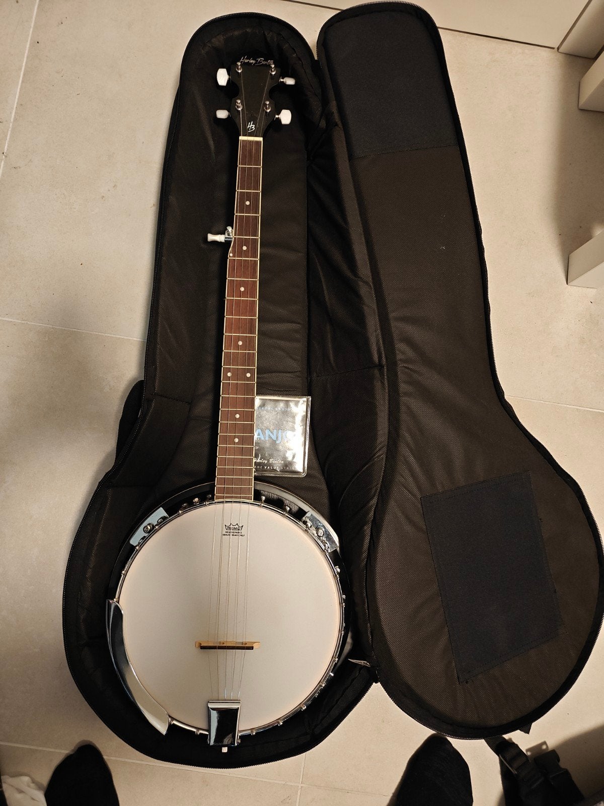 Harley Benton 5-String Banjo met gigbag en snaren, Muziek en Instrumenten, Ophalen, Zo goed als nieuw, 5-snarige of Bluegrassbanjo