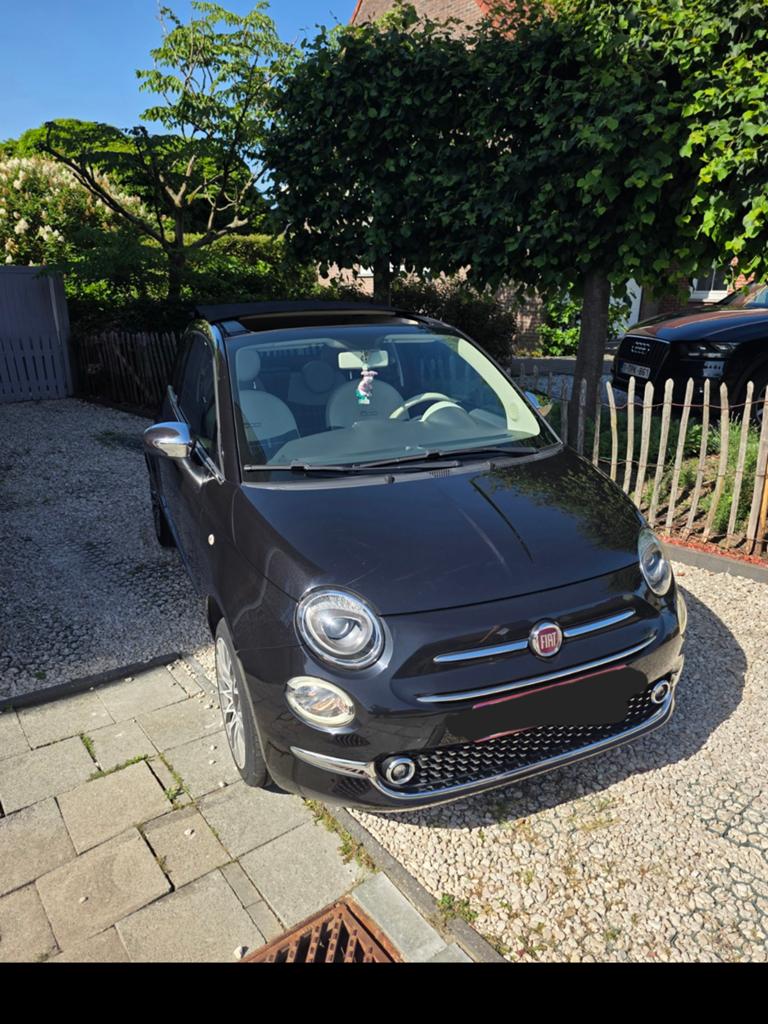 Fiat 500c Cabrio – Slechts 40.000 km – Zeer nette staat!, Auto's, Fiat, Voorwielaandrijving, 4 zetels, Euro 6, Cabriolet