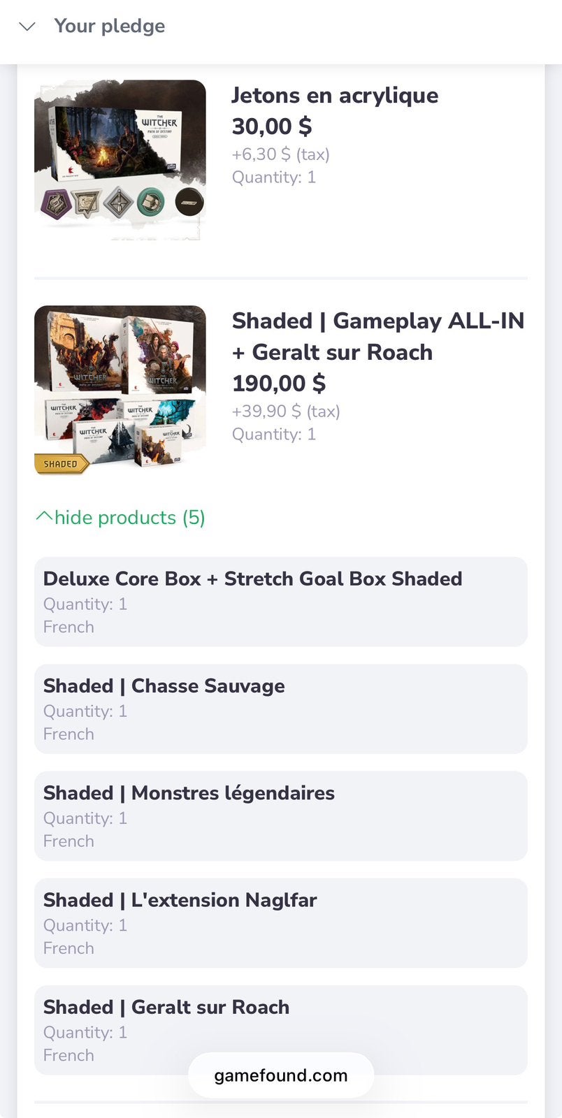 Jeu the witcher - la voie du destin - edition deluxe all in, Trois ou quatre joueurs, Enlèvement ou Envoi, Comme neuf