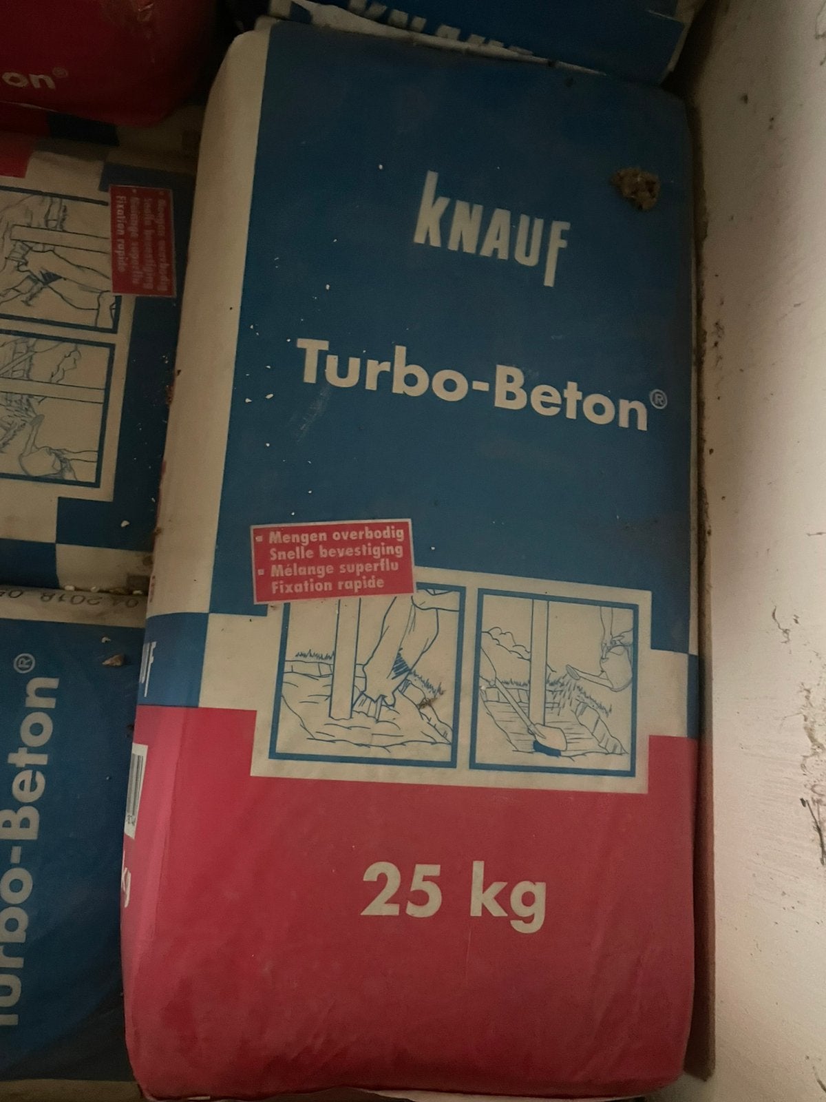 Turbo beton knauf 20 x 25kg, Enlèvement
