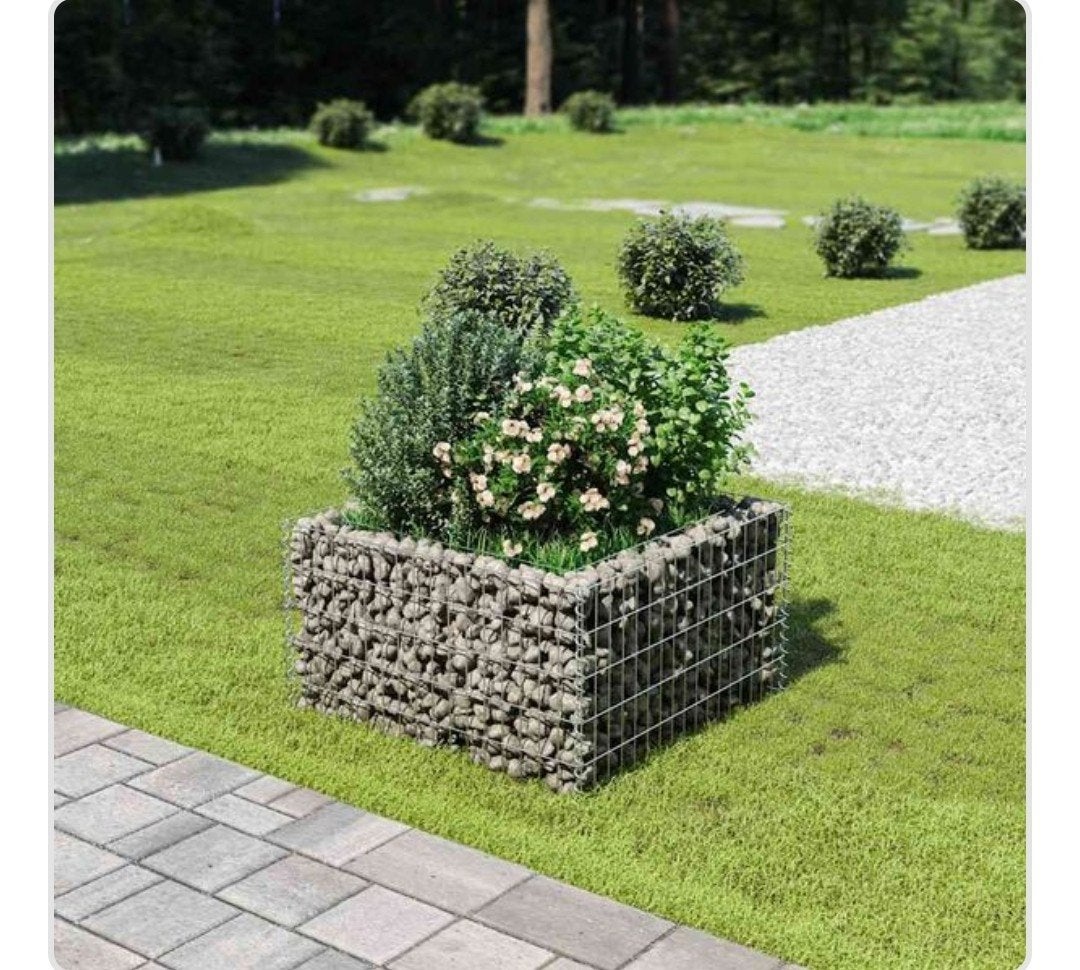 gabion jardinière en acier galvanisé 90x90x50 cm NEUF !, Enlèvement