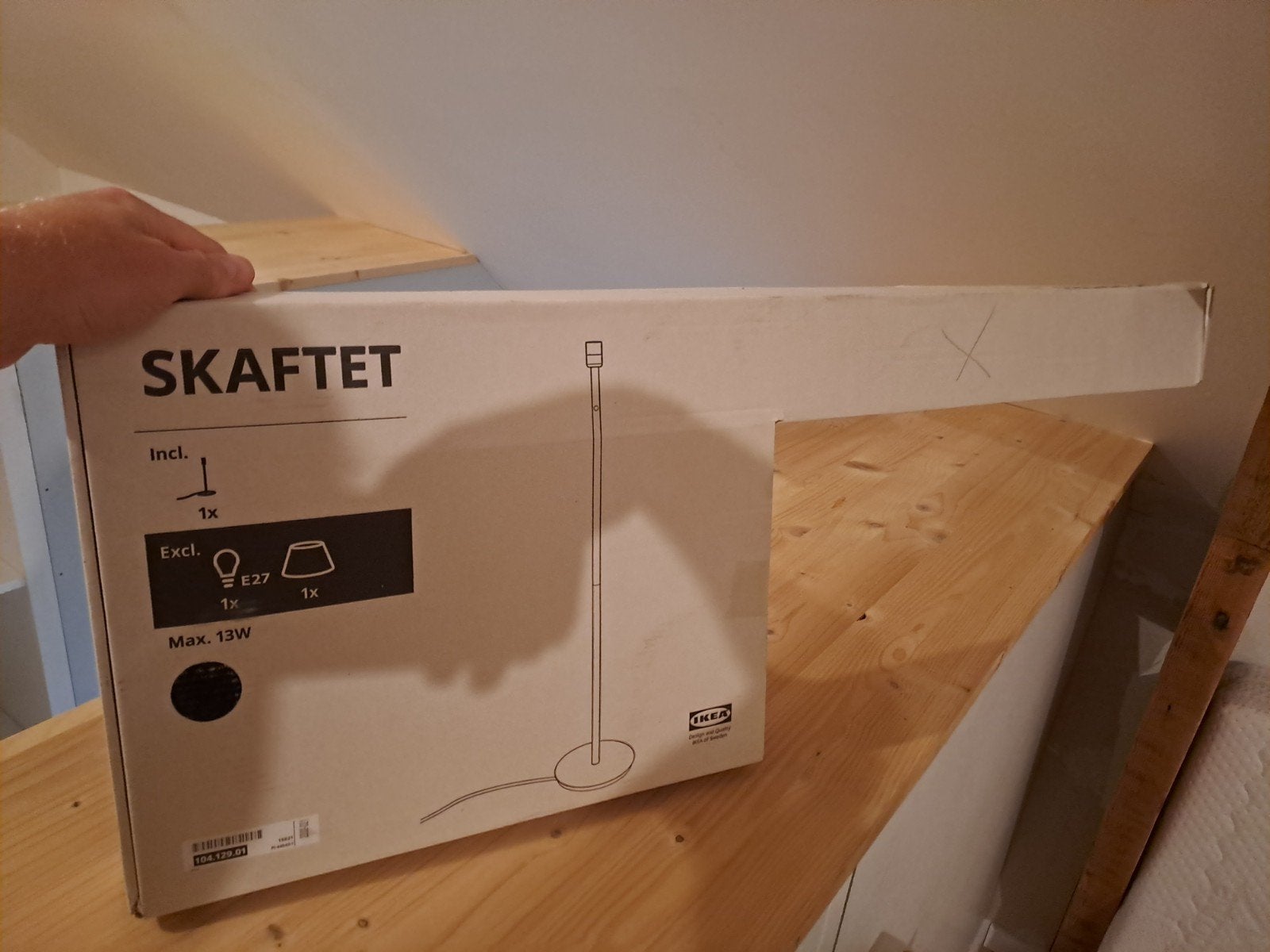 Ikea skaftet zwarte stalamp (nieuw), Ophalen of Verzenden