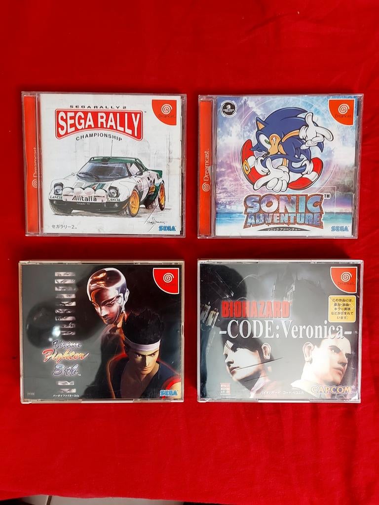 JAPANSE DreamCast games x4, Enlèvement ou Envoi