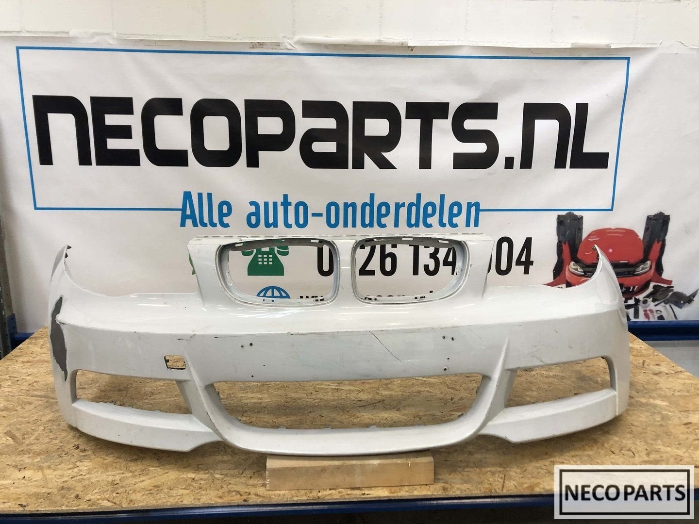 BMW 1 serie E82 E88 coupe cabrio m voorbumper, Gebruikt, -, Voor, -