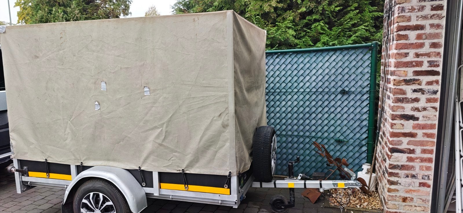 Ombouwbare aanhangwagen gesloten of open, Enlèvement