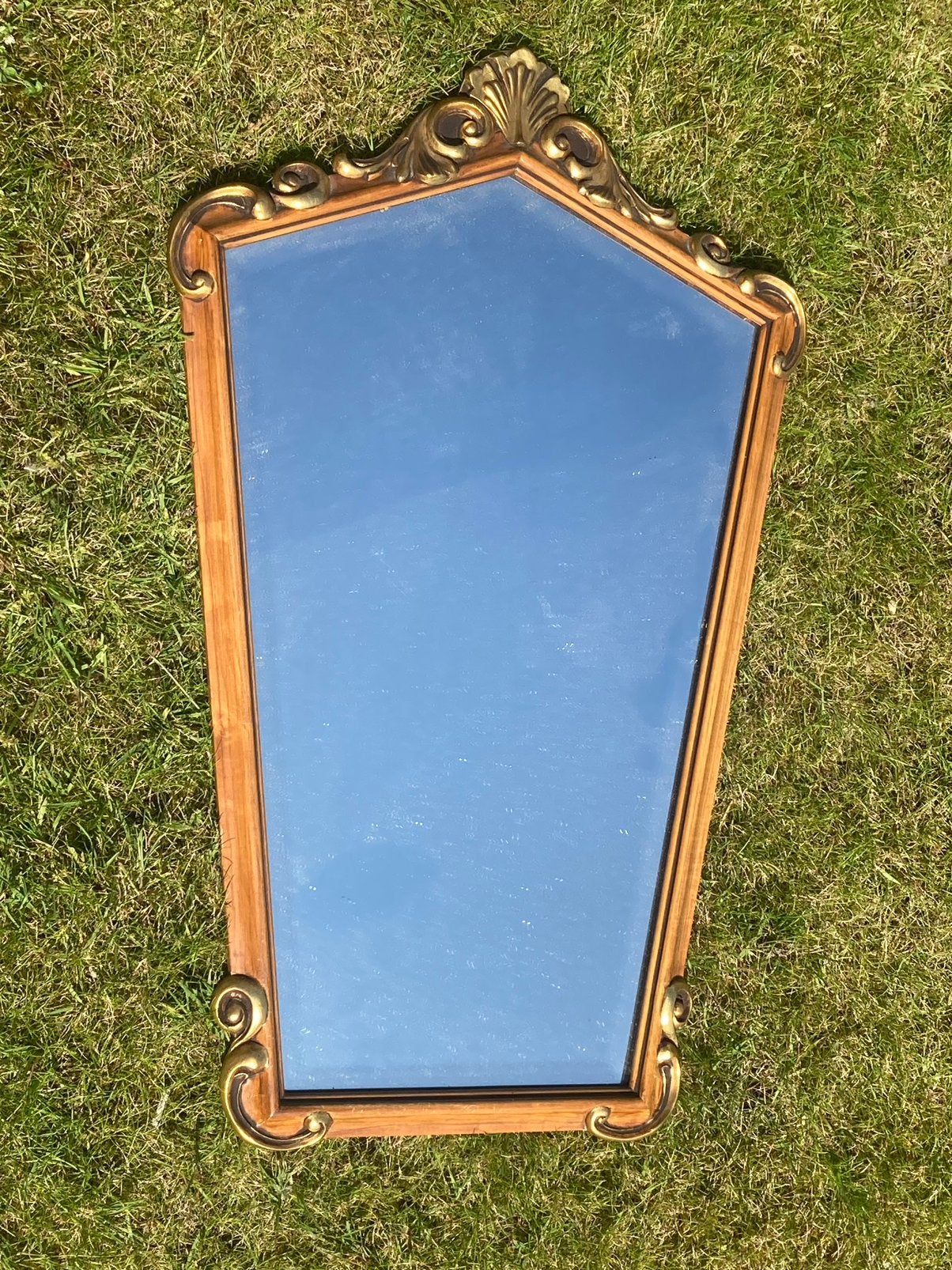 Beau miroir ancien, Enlèvement, Autres formes, Moins de 50 cm, Moins de 100 cm