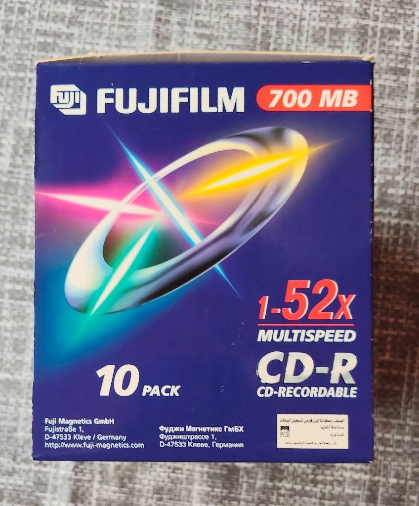 Beschrijfbare CD-R in Juwel case, Informatique & Logiciels, Disques enregistrables, Enlèvement, Neuf, Cd, Fujifilm