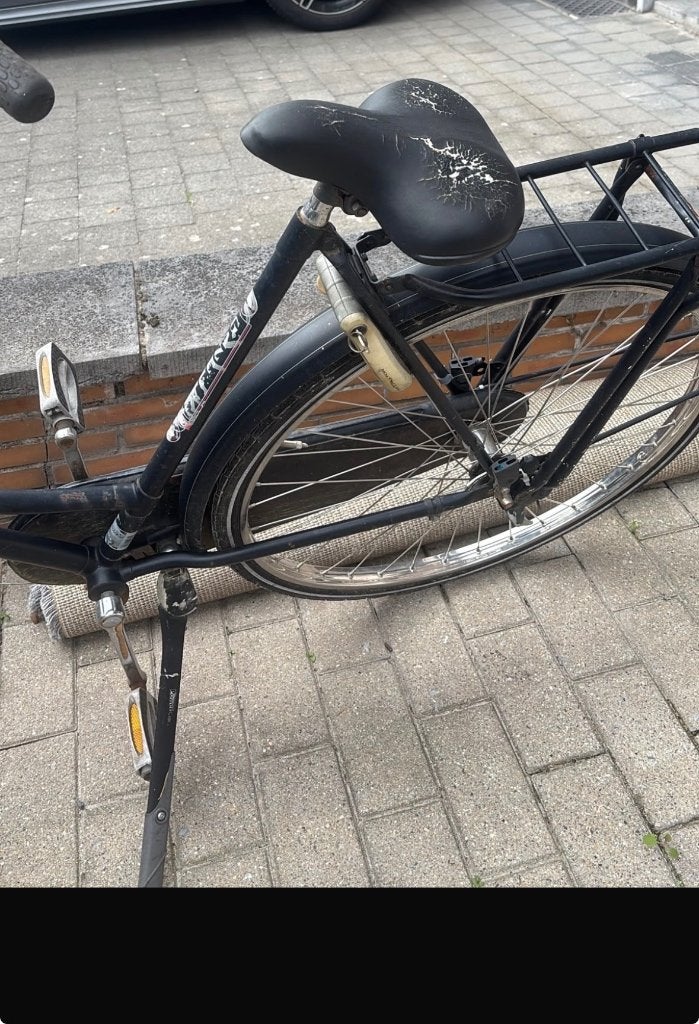 Dames fiets, Fietsen en Brommers, Ophalen, Gebruikt, Terugtraprem