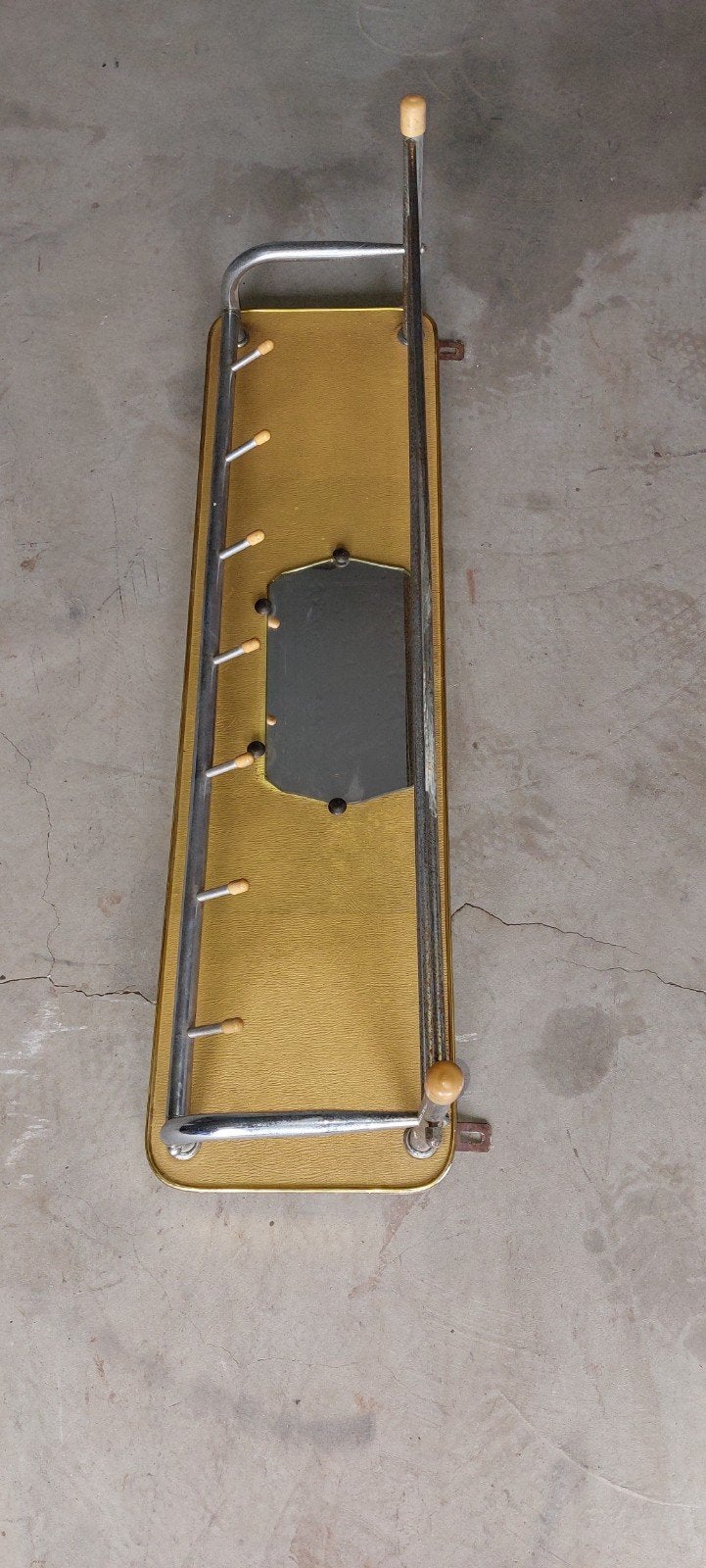 Vintage retro wandkapstok met spiegel – jaren 60/70, Ophalen