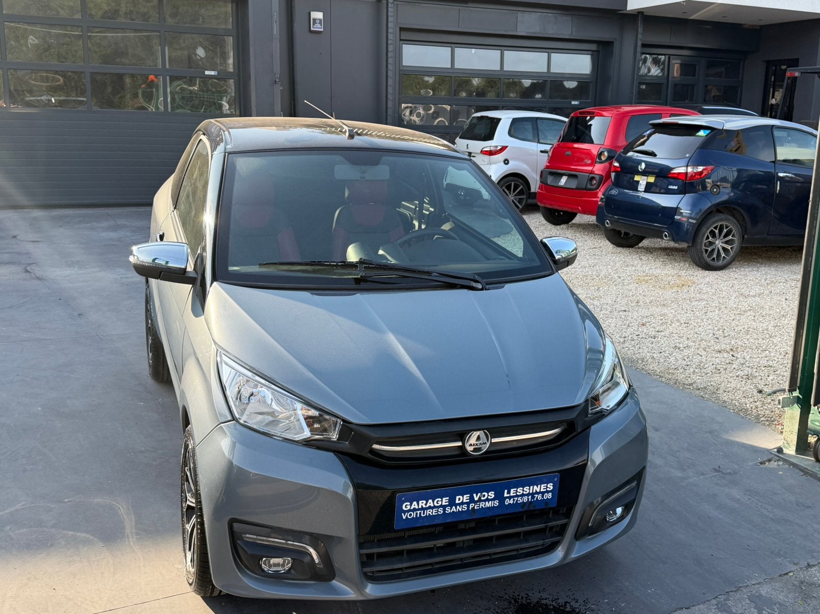 zeer mooie aixam coupe premium, Auto's, Aixam, Leder, Diesel, 6 kW, Zilver of Grijs