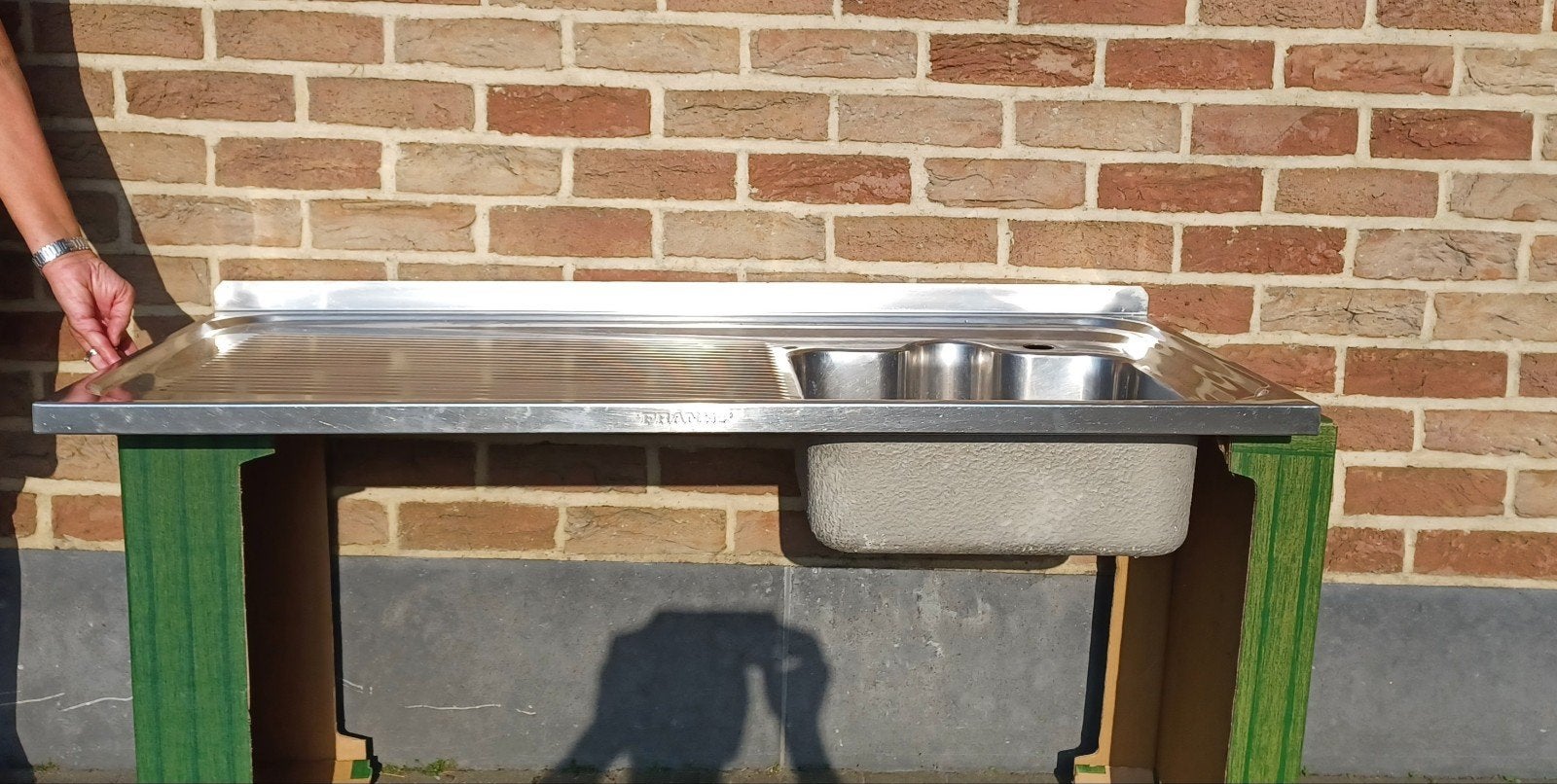 Spoelbak voor koken in de zomer of voor andere doeleinden. L, Tuin en Terras, Buitenkeukens, Inbouw