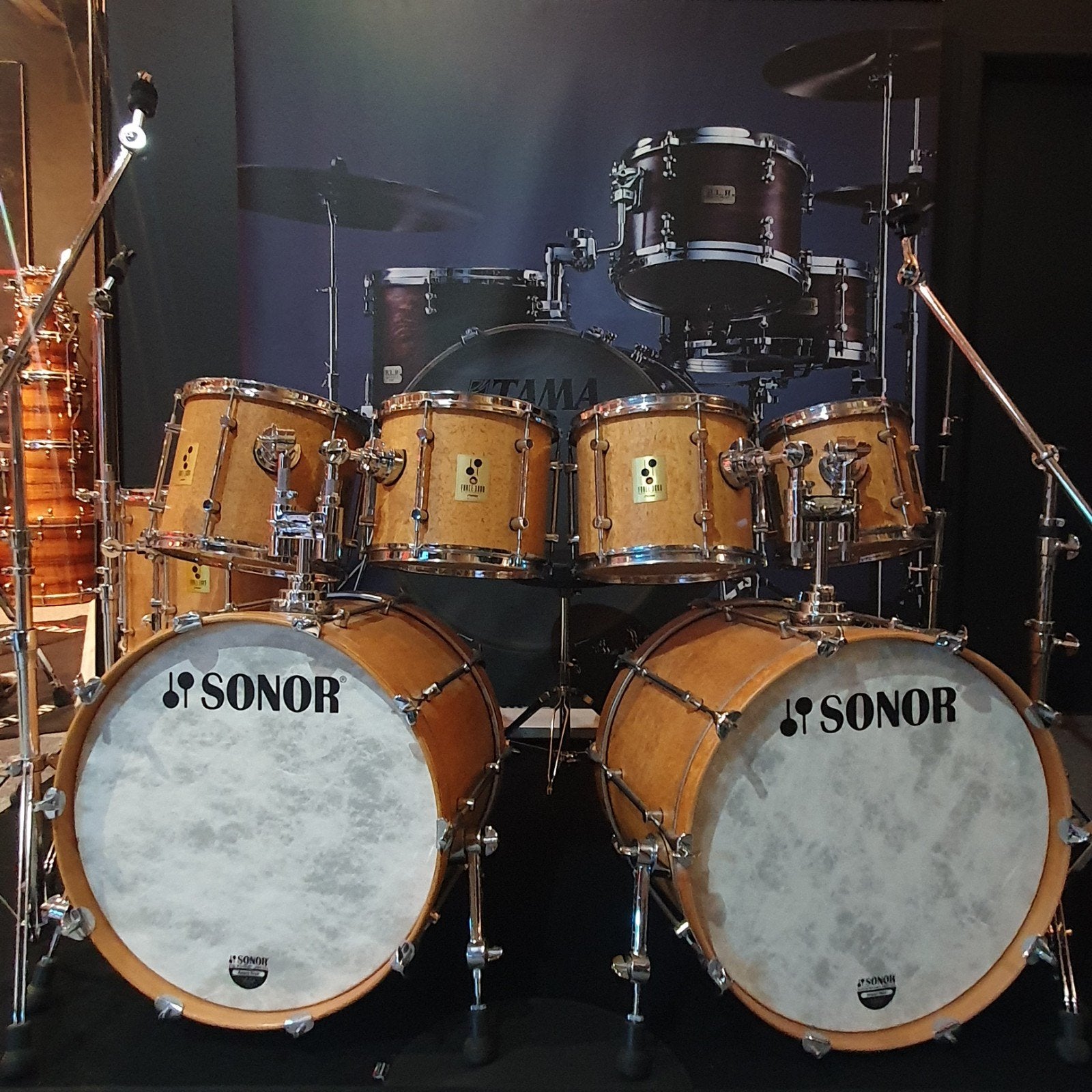 Sonor Force 3000  Scandinavische birch grote set., Enlèvement ou Envoi, Comme neuf, Sorento