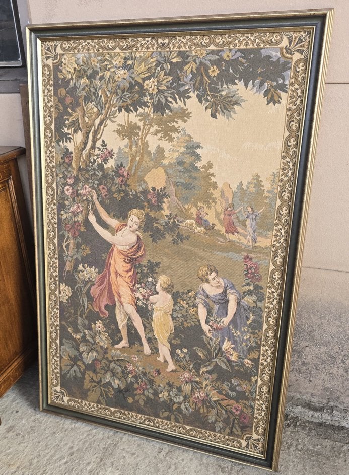 wandtapijt in kader, Antiek en Kunst, Ophalen