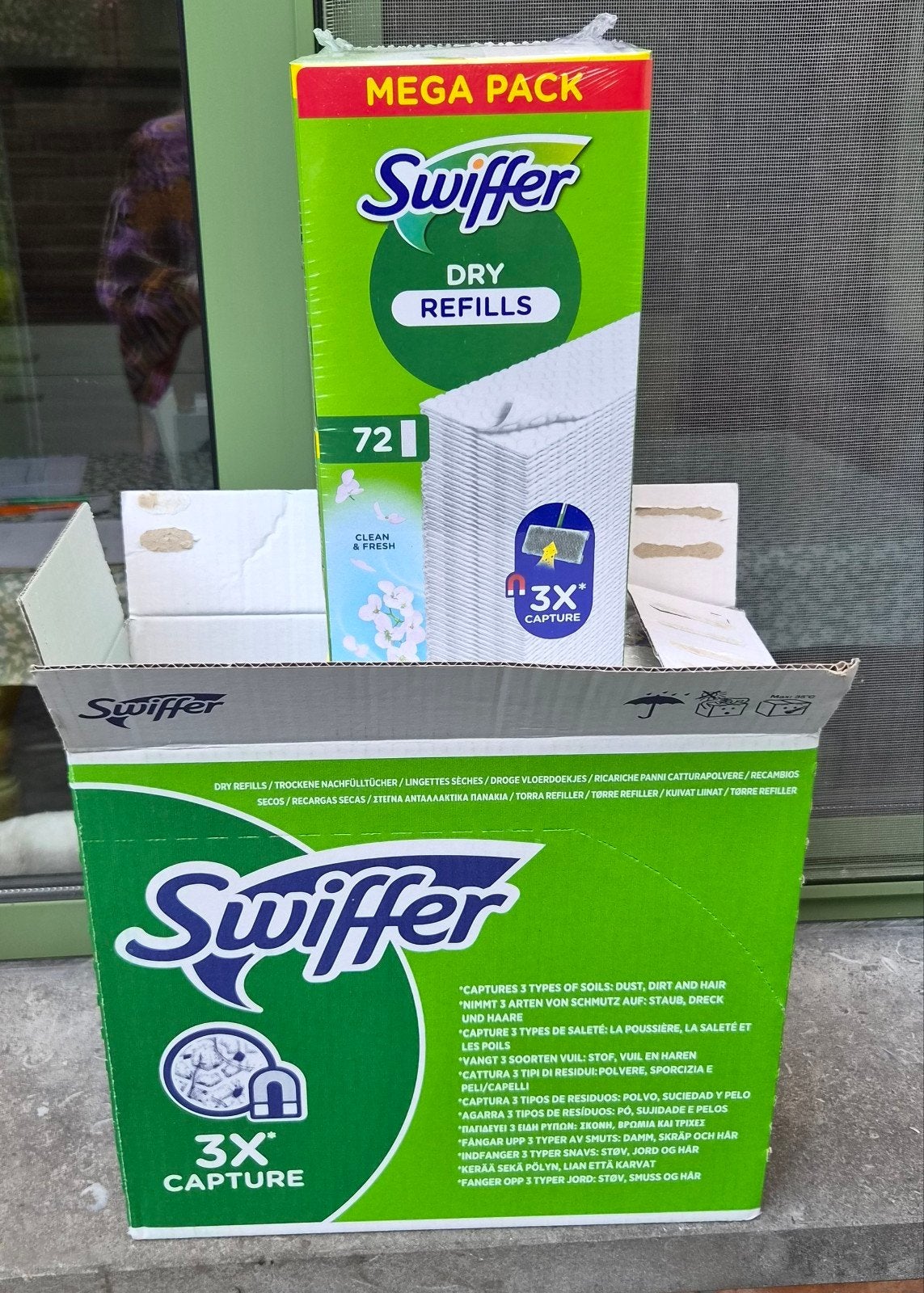 swiffer vloerdoekjes met febreze 6 x 36 stuks, Enlèvement