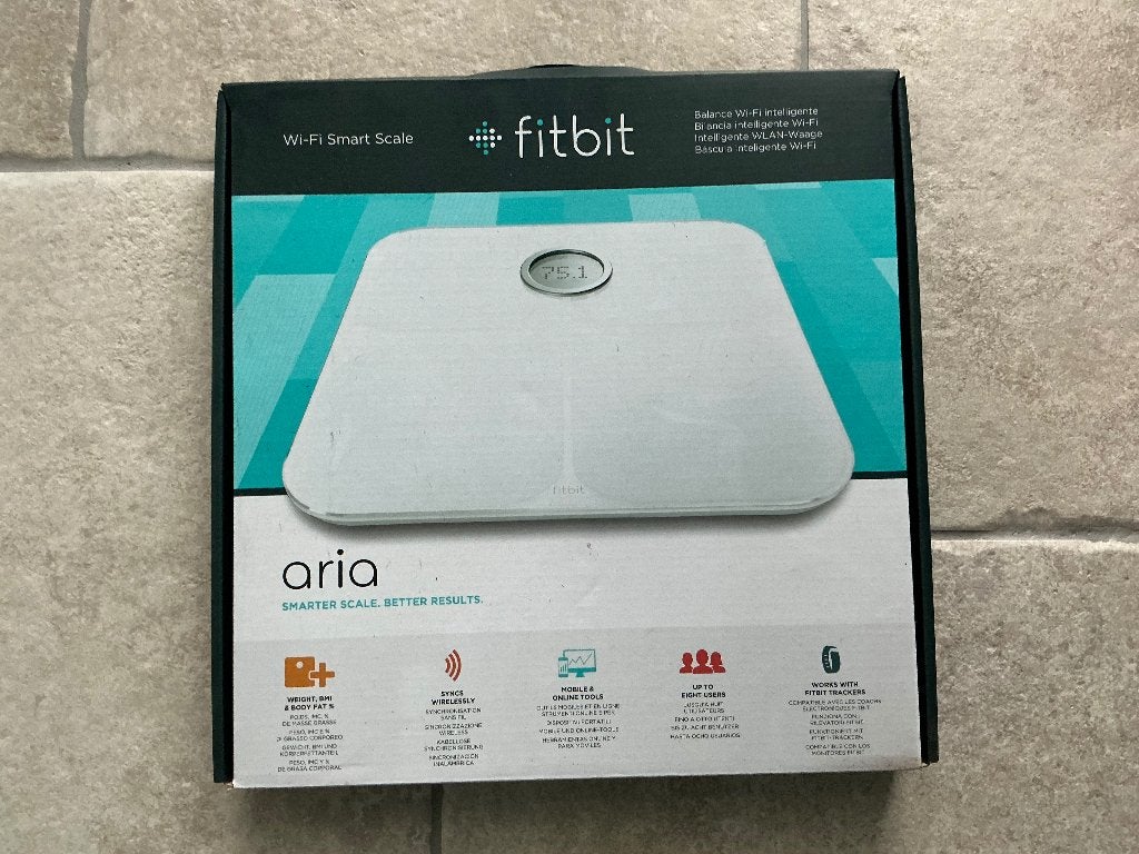 Fitbit Aria weegschaal, Ophalen of Verzenden, Zo goed als nieuw, Personenweegschaal, Digitaal
