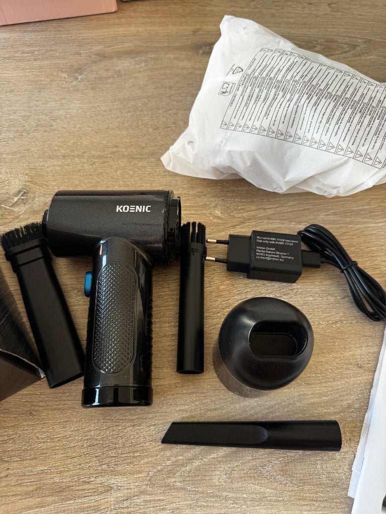 KOENIC 2-in-1 Cordless Vacuum Cleaner & Air Duster, Elektronische apparatuur, Stofzak, Overige merken, Inclusief accessoires, Overige typen
