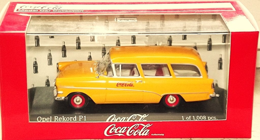 Opel Rekord P1 Caravan "Coca-Cola" - Echelle 1:43, Hobby en Vrije tijd, Ophalen of Verzenden, Nieuw, Auto, MiniChamps