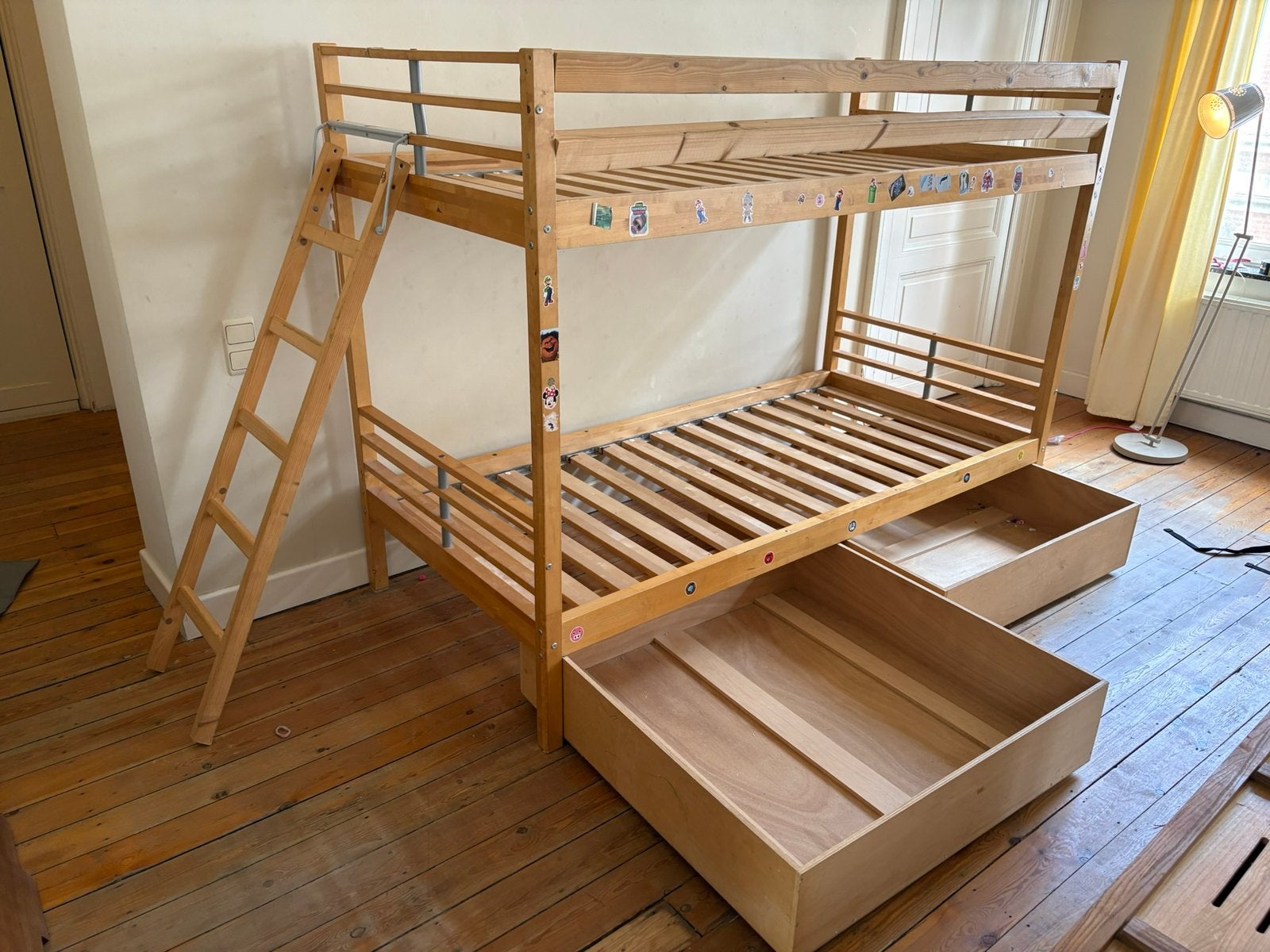 Stapelbed - gratis af te halen!, Ophalen, Gebruikt, 90 cm, Tweepersoons