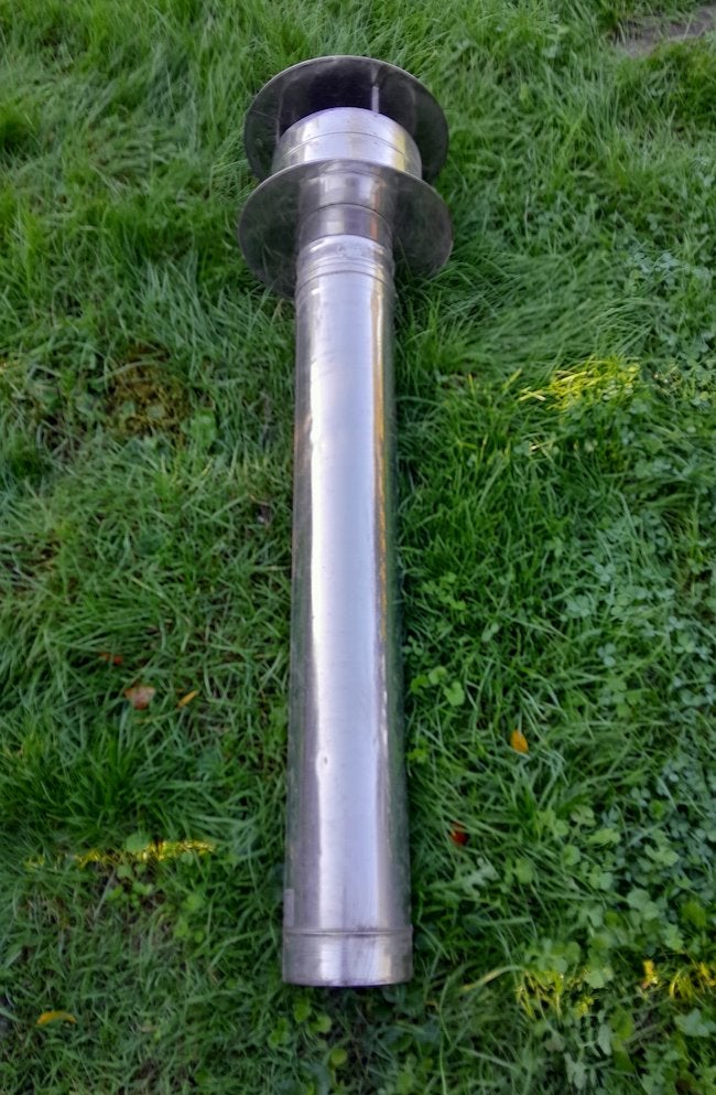 conduit de fumée rigide à simple paroi en acier inoxydable, Enlèvement, Comme neuf, Autres types