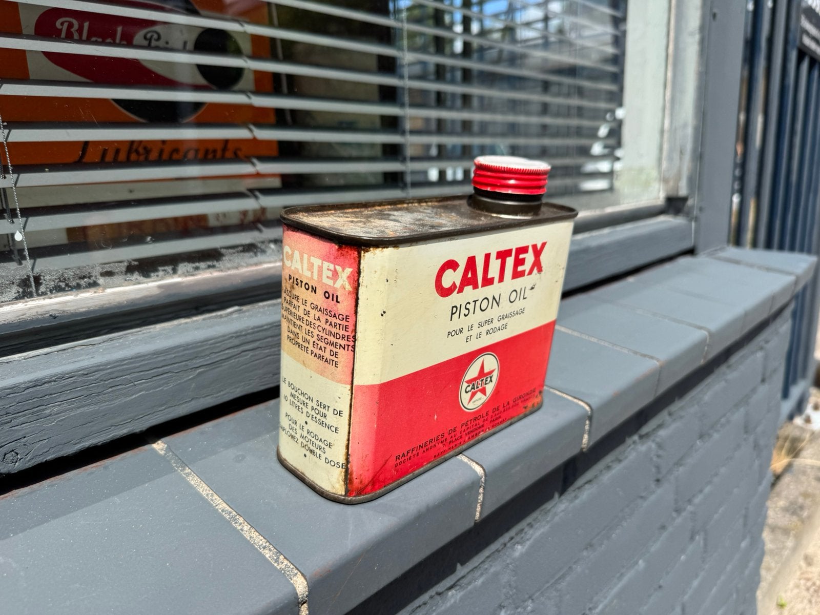 Vintage Caltex olie blik, Ophalen of Verzenden, Gebruikt, Overige, Overige merken