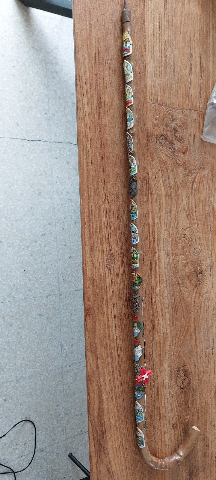 wandelstok, Ophalen