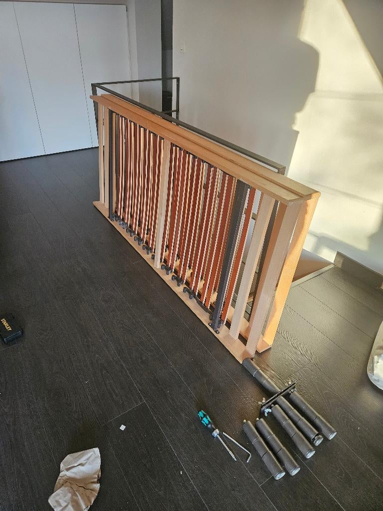 Tweepersoons bed, Ophalen, Gebruikt, Beige, Tweepersoons
