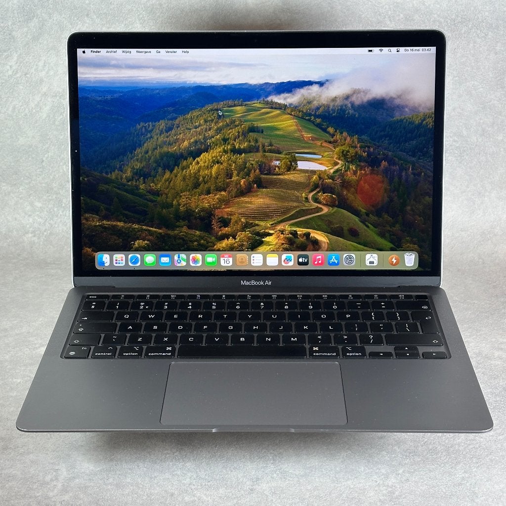 MacBook Air 13 inch A2337 M1 8GB/256GB Zeer mooie conditie, Computers en Software, Apple Macbooks, Gebruikt, 256 GB, Qwerty, 8 GB