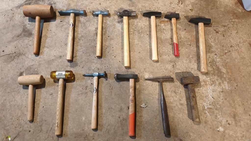 Lot de 13 marteaux et maillets de carrossier (PICARD et MOB), Bricolage & Construction, Outillage | Outillage à main, Enlèvement