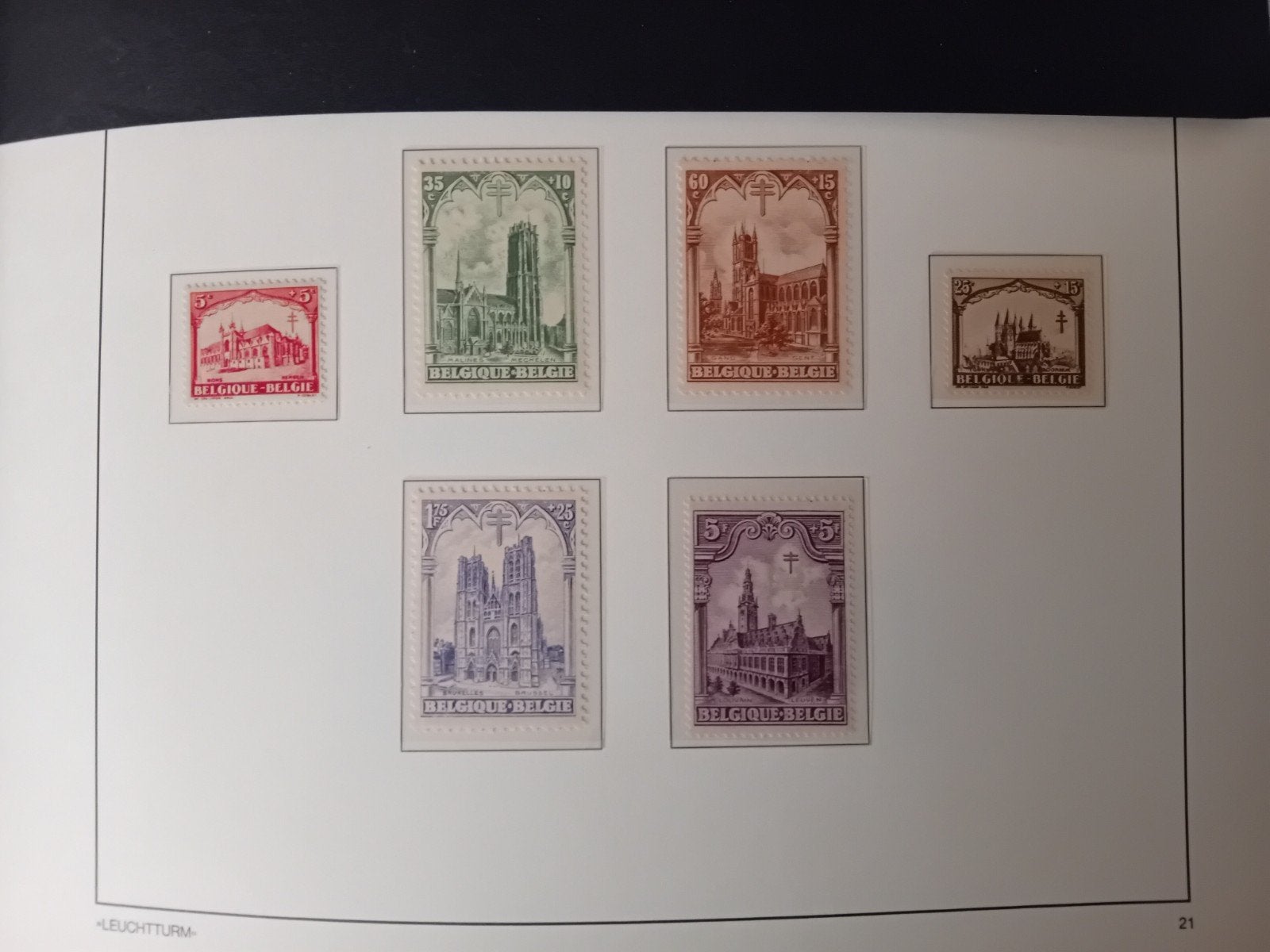 België postzegels nr 267/272** lot 27P, Postzegels en Munten, Postzegels | Europa | België, Verzenden, Orginele gom, Zonder stempel