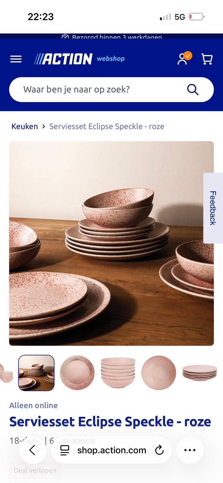 Servies groen Action