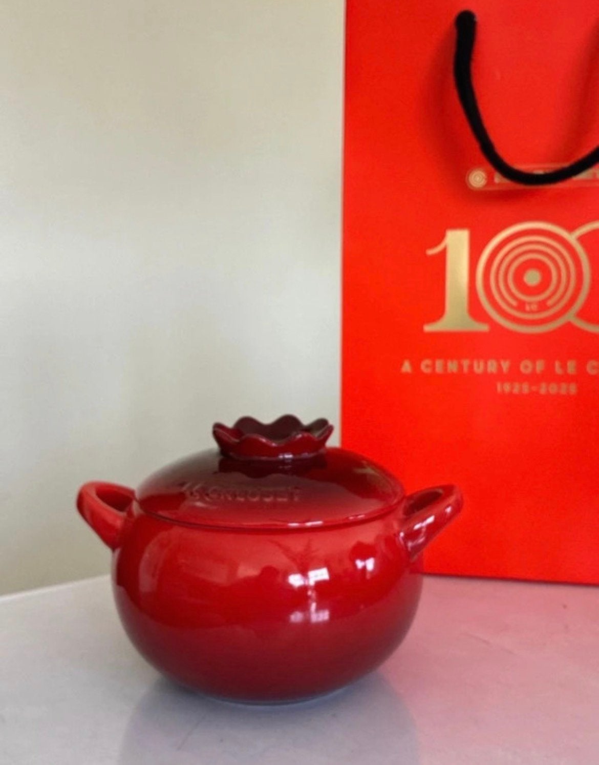 Le creuset cocotte, Huis en Inrichting, Ophalen of Verzenden, Rood