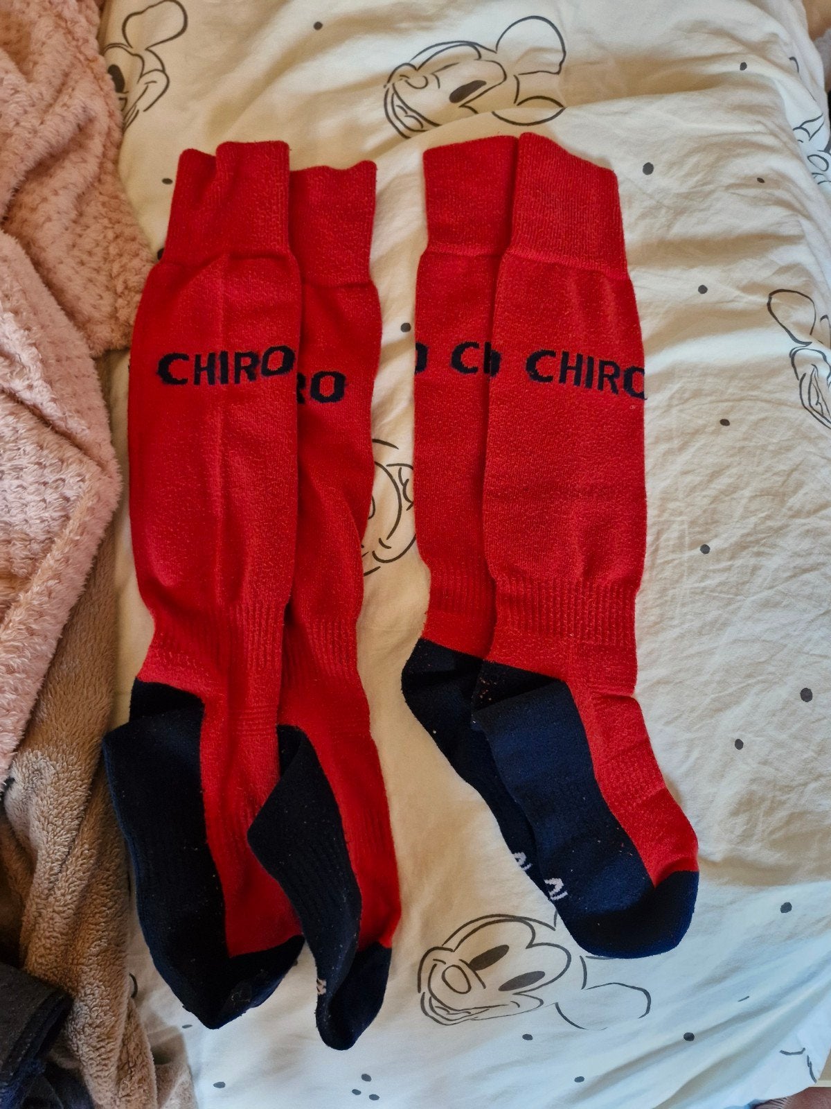 2 paar chirosokken, Rouge, Chaussettes et Chaussettes genoux, Comme neuf, Enlèvement