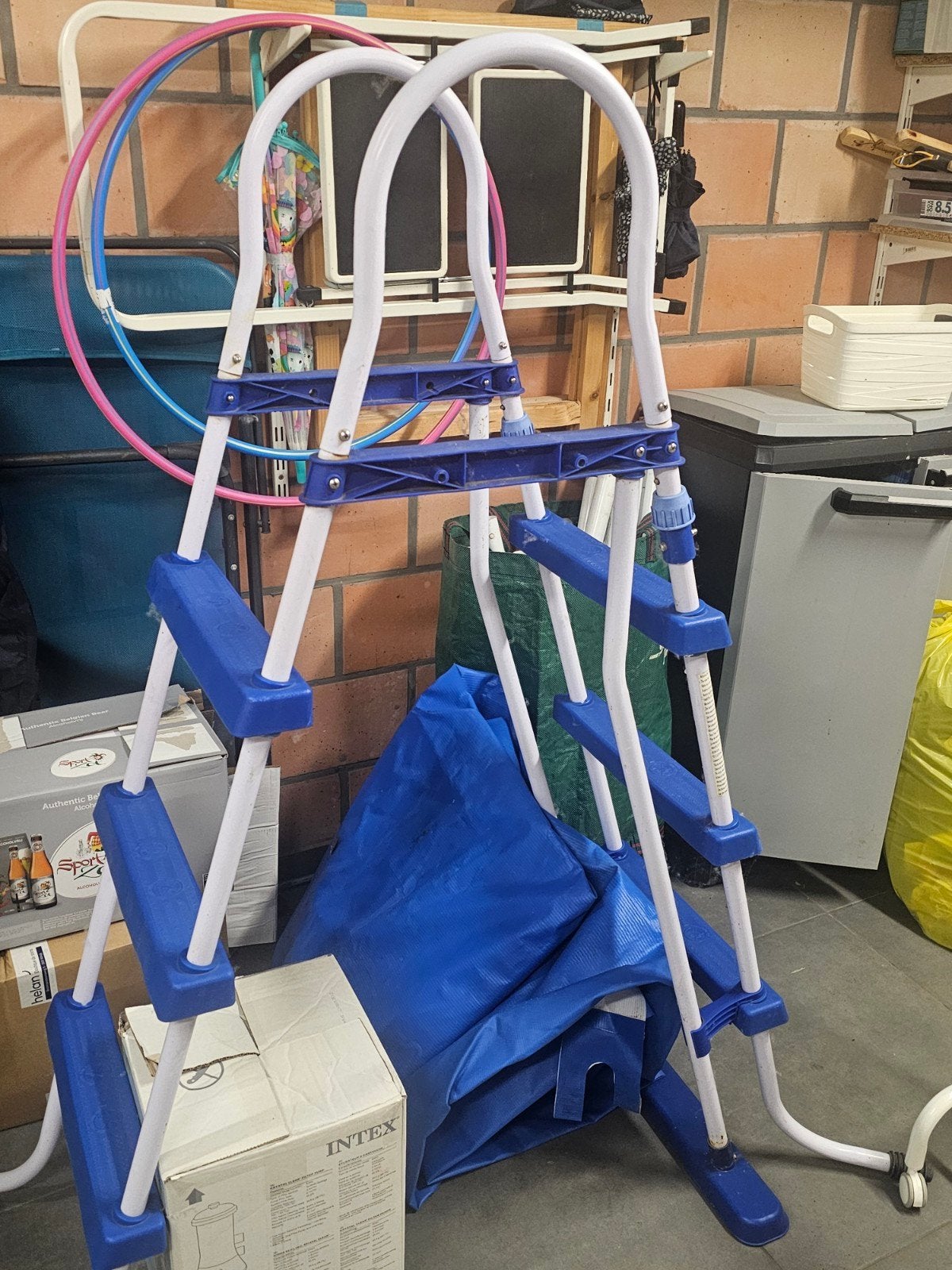 Zwembad 2x3m intex set filterpomp en zwembadladee, Ophalen