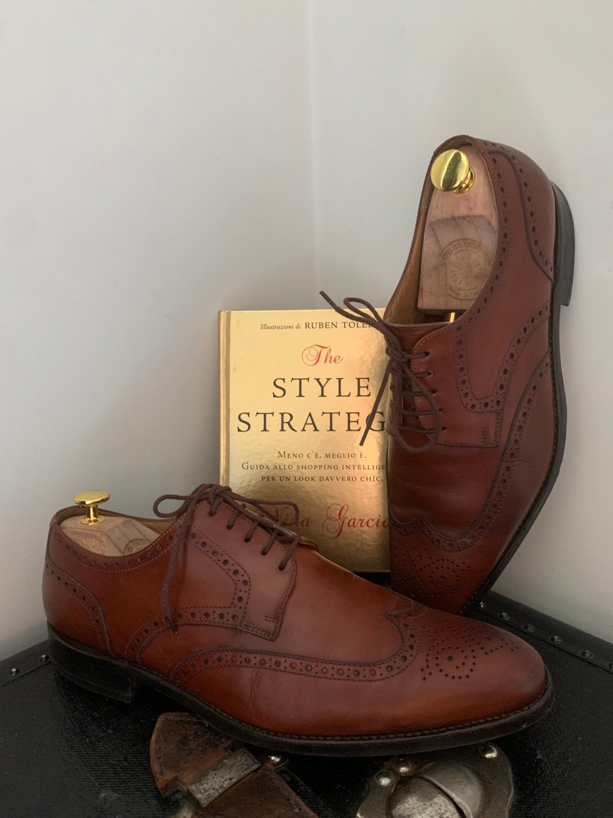 Paire de souliers Full Brogues Ludwig Görtz Cuir 42½, Vêtements | Hommes, Chaussures, Enlèvement ou Envoi, Comme neuf, Brun, Chaussures à lacets