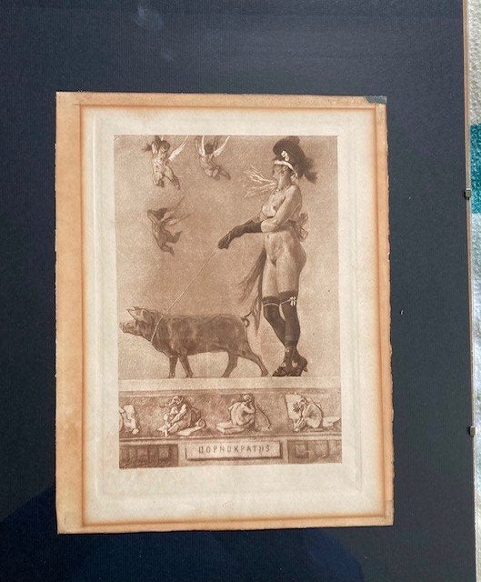 Gravure signée Félicien ROPS., Antiek en Kunst, Kunst | Etsen en Gravures, Ophalen, Gravure, Gesigneerd