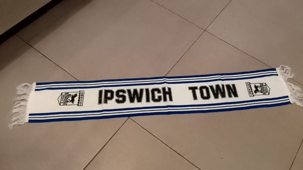 vintage voetbalsjaal Ipswich Town, Ophalen of Verzenden