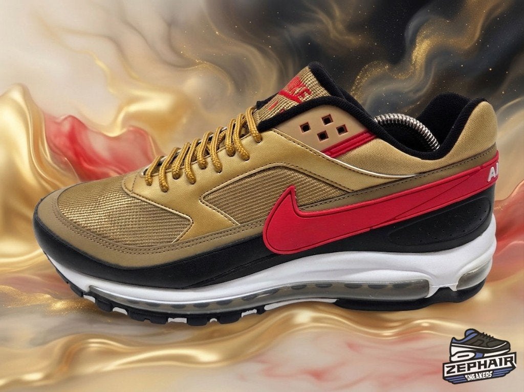 Nike Air Max 97/BW 'Metallic Gold' EU46 2018, Kleding | Heren, Schoenen, Overige kleuren, Nike, Ophalen of Verzenden, Zo goed als nieuw