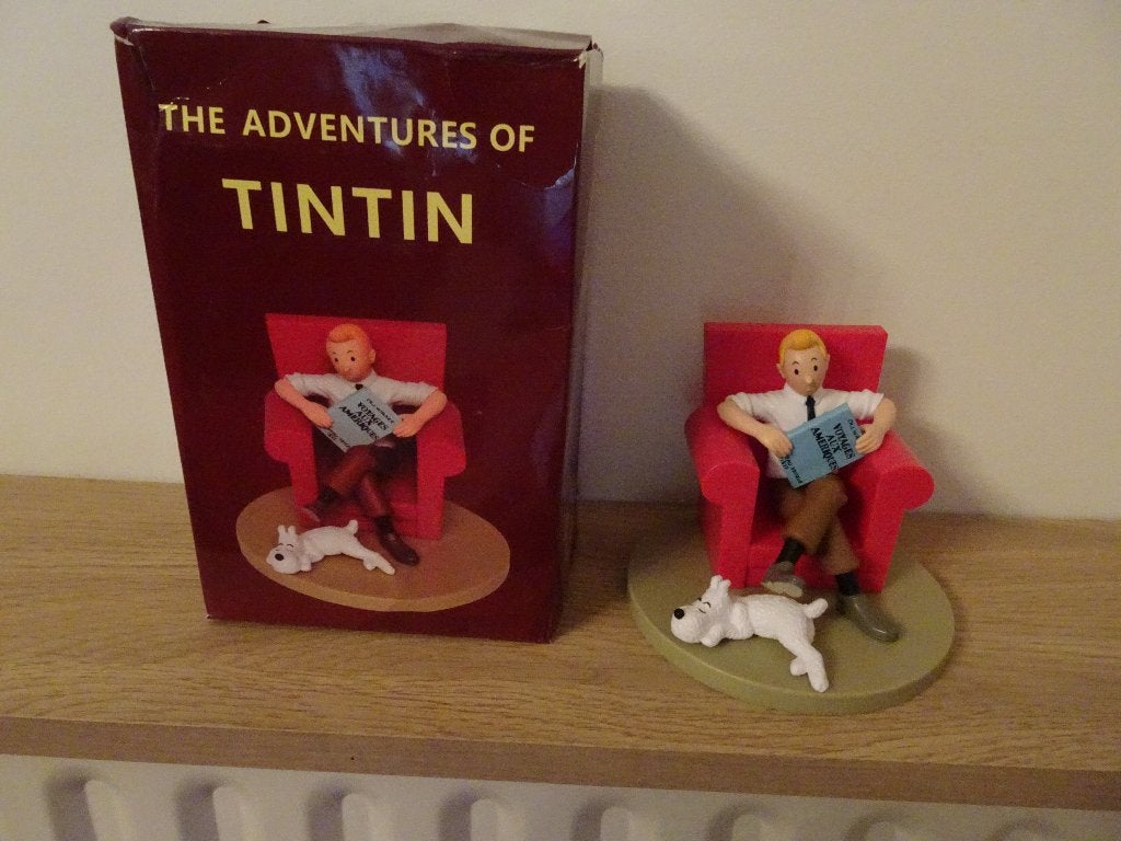 Kuifje-figuur in de rode fauteuil, Verzamelen, Ophalen of Verzenden, Zo goed als nieuw, Overige typen