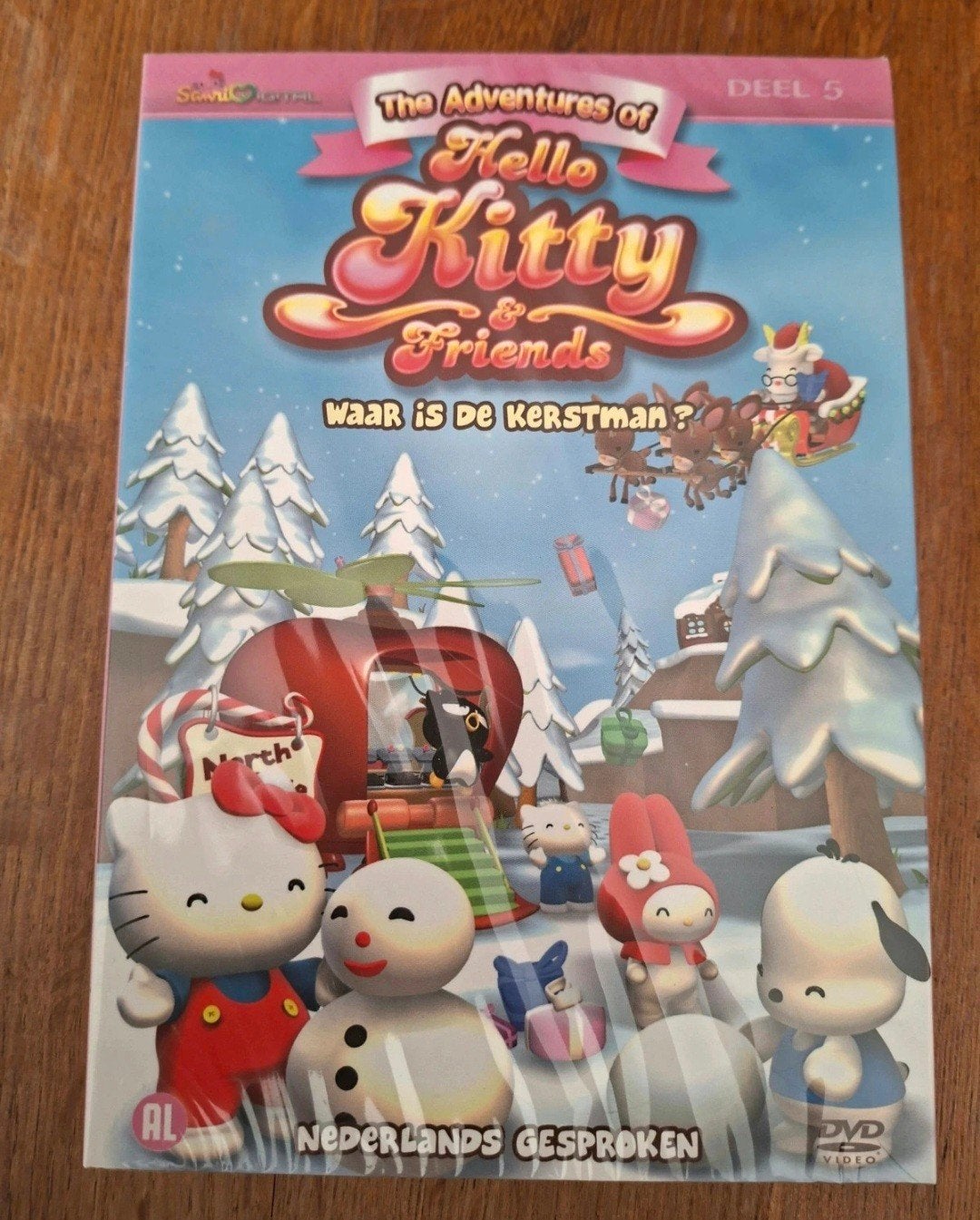DVD  - HELLO KITTY  - WAAR IS DE KERSTMAN  - SEALED, Enlèvement ou Envoi, Tous les âges, Animation, Néerlandais