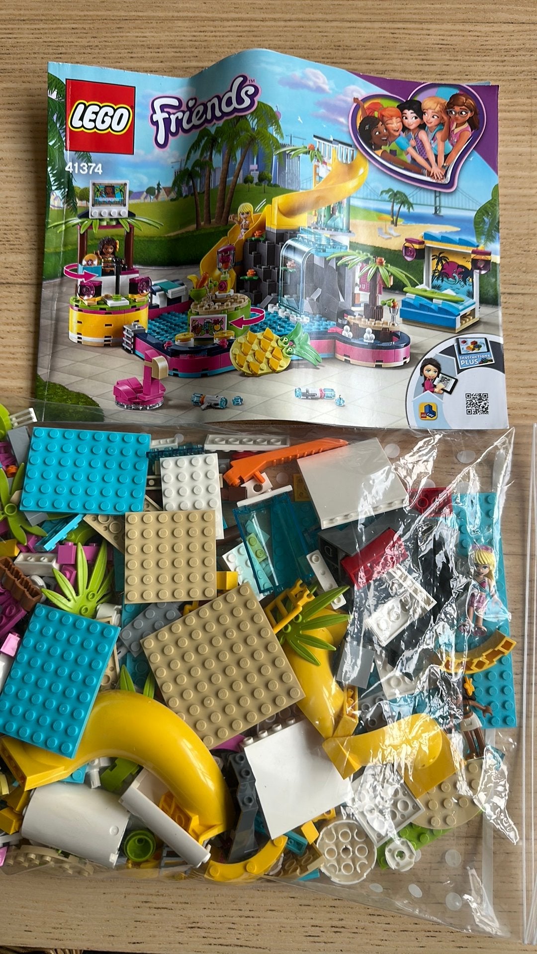 Lego Friends 41374, zwembad, compleet, Kinderen en Baby's, Compleet, Gebruikt, Lego, Friends