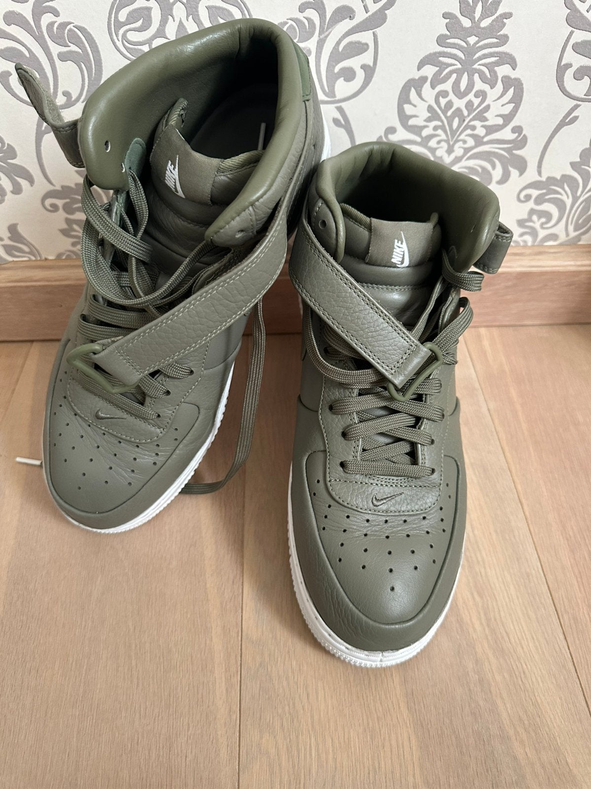 Nike NikeLab Air Force 1 Mid 'Urban Haze', Kleding | Heren, Schoenen, Overige kleuren, Sportschoenen, Ophalen of Verzenden, Zo goed als nieuw