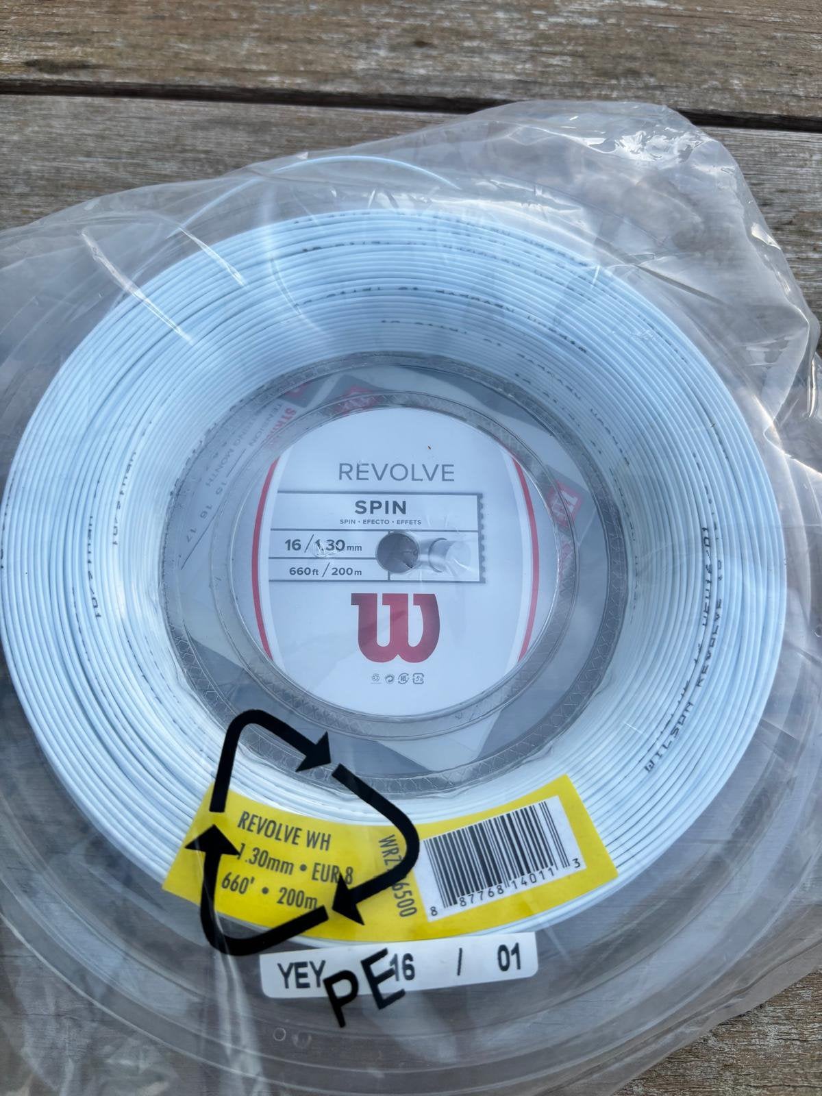 bobine pour raquette de tennis, Sports & Fitness, Enlèvement, Comme neuf, Raquette, Wilson