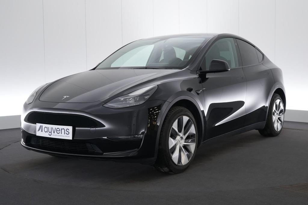 (2CCQ583) TESLA MODEL Y, Auto's, Tesla, Parkeersensor, Zwart, Leder, 5 zetels