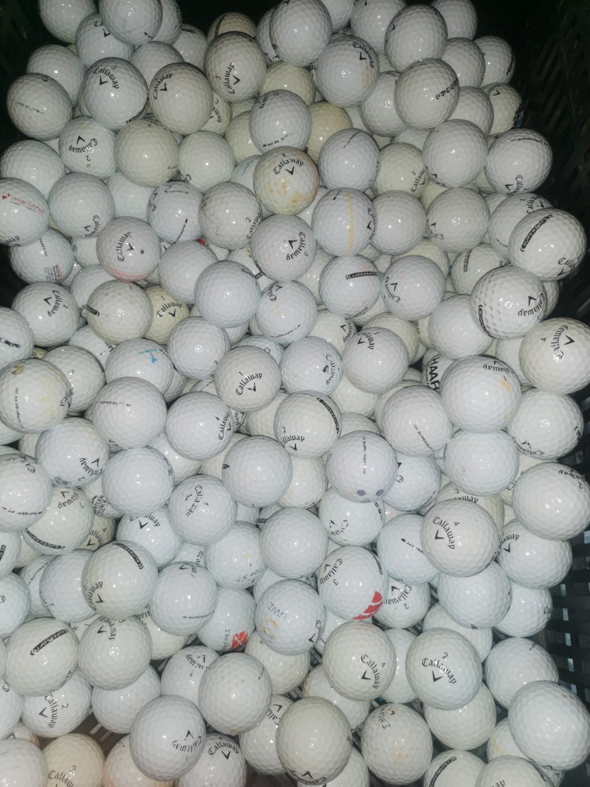 Gebruikte callaway supersoft golfballen 100 stuks, Sports & Fitness, Golf, Enlèvement ou Envoi, Callaway