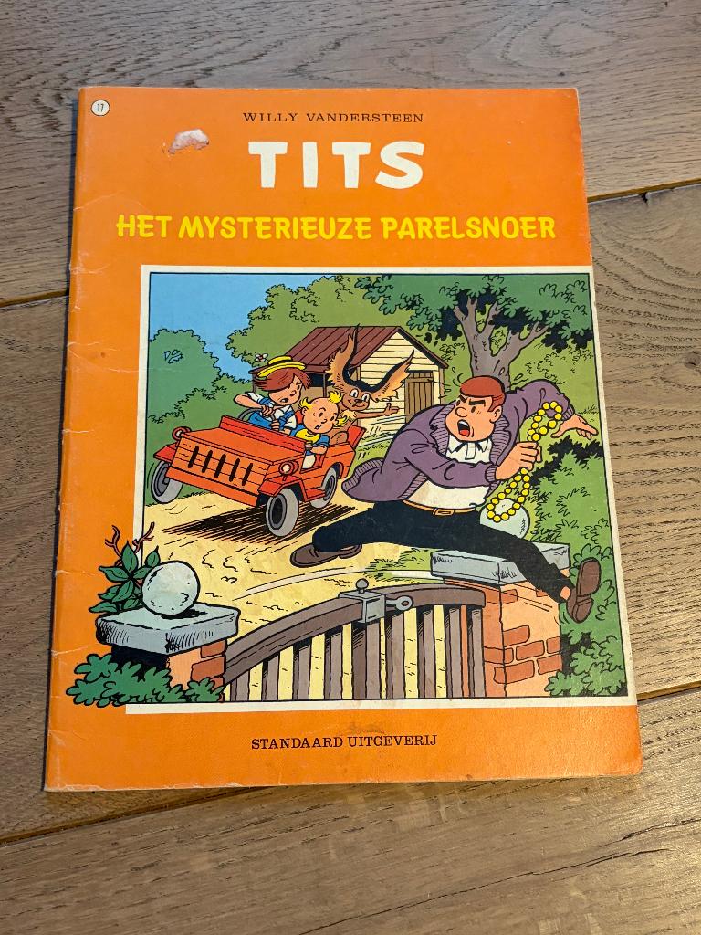 Tits - 17 - Het mysterieuze parelsnoer, Eén stripboek, Ophalen of Verzenden, Gelezen, Willy Vandersteen