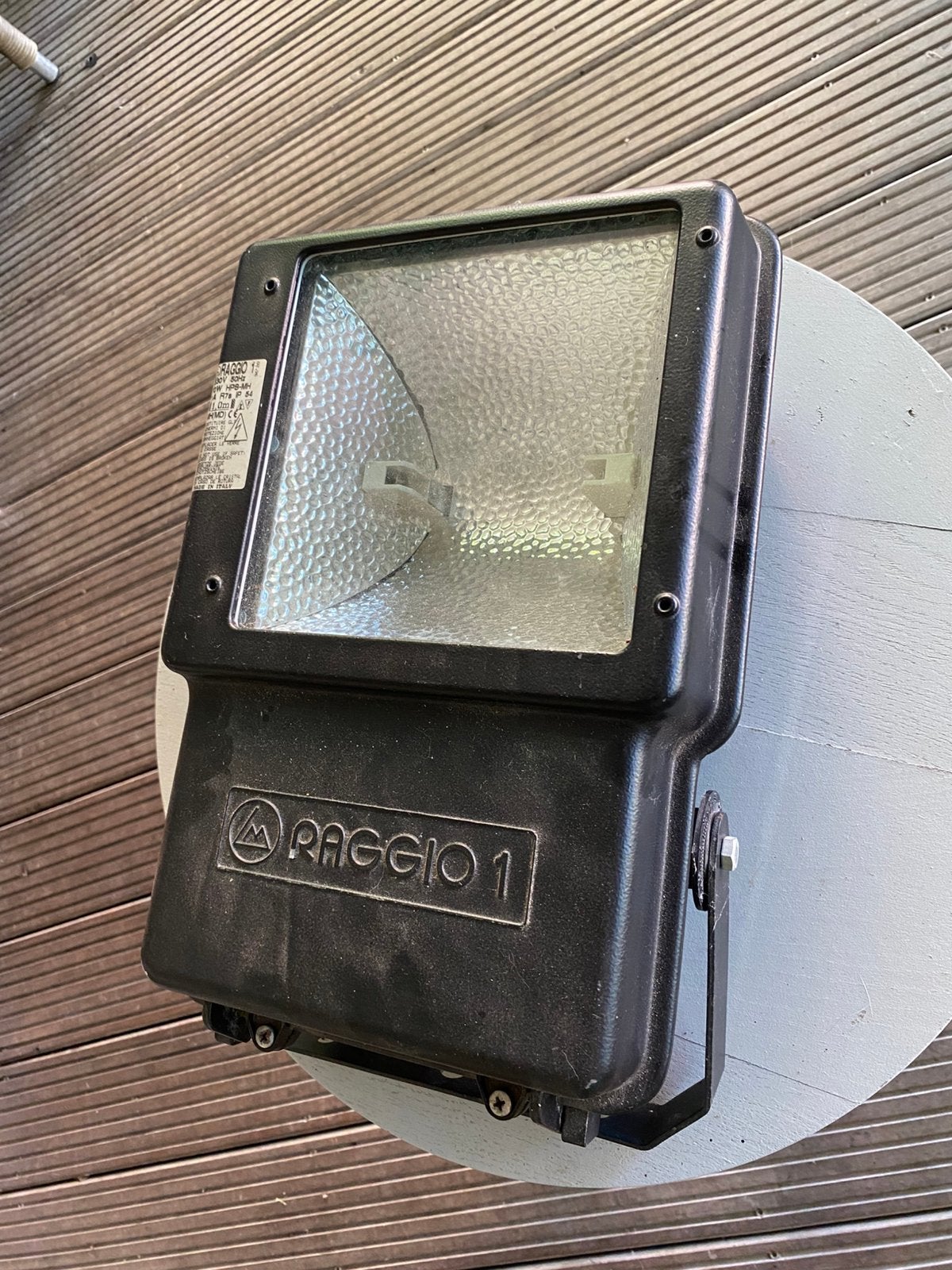 Lampe halogène de jardin, Enlèvement, Utilisé, 200 à 500 watts, Lampe avec luminaire