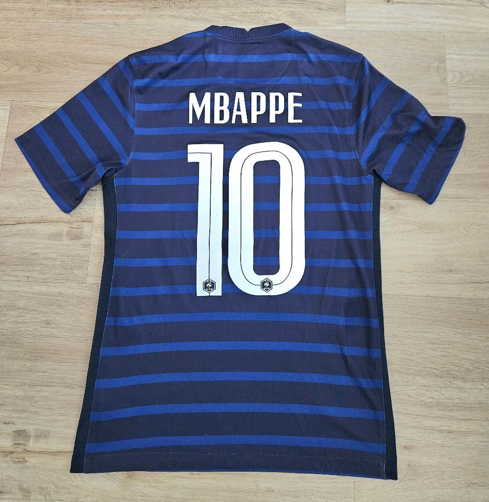 Frankrijk voetbalshirt EK 2020 Mbappe (S), Verzamelen, Sportartikelen en Voetbal, Ophalen of Verzenden, Zo goed als nieuw, Shirt